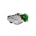 Saco de dormir infantil 180x70 cm, verde com motivo de dinossauro, com fecho, almofada incorporada, pega prática, portátil 3