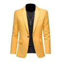 Saco de hombre elegante Saco transpirable de un solo color para hombres con bolsillos y botón Saco estiloso para el trabajo y el tiempo libre 18 Saco de hombre elegante Saco transpirable de un solo color para hombres con bolsillos y botón Saco estiloso para el trabajo y el tiempo libre 18