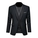 Saco de hombre elegante Saco transpirable de un solo color para hombres con bolsillos y botón Saco estiloso para el trabajo y el tiempo libre 11 Saco de hombre elegante Saco transpirable de un solo color para hombres con bolsillos y botón Saco estiloso para el trabajo y el tiempo libre 11