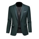 Saco de hombre elegante Saco transpirable de un solo color para hombres con bolsillos y botón Saco estiloso para el trabajo y el tiempo libre 17 Saco de hombre elegante Saco transpirable de un solo color para hombres con bolsillos y botón Saco estiloso para el trabajo y el tiempo libre 17