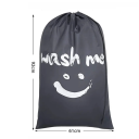 Saco de nylon para roupa 92 x 61 cm Saco de viagem com cordão de ajuste Saco de armazenamento transparente para roupa Saco organizador leve e dobrável para viagens 2