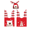 Saco de presente de Natal 23 x 14 cm 10 unid 3