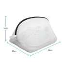 Saco de rede para sapatos na máquina de lavar 42 x 24 x 24 cm Saco protetor com fecho Prancha de calçado na máquina Saco de lavanderia Material leve e resistente 3