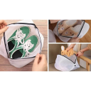 Saco de rede para sapatos na máquina de lavar 42 x 24 x 24 cm Saco protetor com fecho Prancha de calçado na máquina Saco de lavanderia Material leve e resistente 4