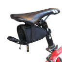 Saco de selim à prova de água de 1l 14 × 9 × 8 cm Saco de ciclismo de grande capacidade com elementos reflexivos Saco de selim para bicicleta com espaço de armazenamento 3