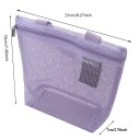 Saco de viagem em malha para maquilhagem 21 x 19 x 7 cm Organizador suspenso para cosméticos e produtos de higiene Necessaire para o chuveiro 6