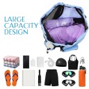 Saco desportivo 47 × 28 × 14 cm Mochila perfurada com cordão de aperto Bolsos em rede com fecho Leve mochila de nylon para desporto e lazer 4