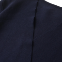 Saco elegante feminino com cinto para atar Saco liso com decote em V em poliéster Casaco estiloso em várias cores para qualquer ocasião 4