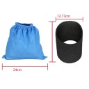 Saco filtrante e filtro de espuma para aspiradores Karcher WD1 WD2 WD3 MV1 NT Saco azul substituto e filtro de espuma lavável para aspiração a seco 5