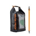 Saco impermeável com janela tátil para telefone 5 l Fecho rolável e alça de ombro 100 cm Para natação, caiaque, praia e desportos 5