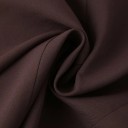 Saco marrón para mujer con cuello y bolsillos Saco elegante de un solo color con botones de poliéster Abrigo estiloso para la temporada de otoño 9