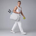 Saco para raquetes de ténis com compartimento para sapatos e bolso para garrafa 48 x 19 x 31 cm Almofadado A tiracolo e à mão Para badminton 12