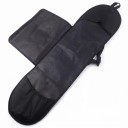 Saco para skateboard com alça de ombro Bolsa interna de rede Tecido Oxford 600 D Preto Capa para skateboard e proteções 3