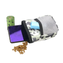 Saco portátil para alimentação de cães e petiscos Cinto leve para passeios Saco de treino para comida de cães Saco respirável para snacks 6
