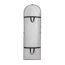 Saco protetor para vestidos 180 x 60 cm Saco impermeável para roupa longa com fecho de correr Saco de armazenamento com alças e janela para fácil armazenamento 10