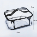 Saco transparente à prova de água com fecho 23 x 17 x 11 cm Saco de armazenamento para brinquedos Cosméticos Roupa Organizador de viagem em PVC 2