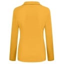 Sacoane elegante pentru femei cu guler Sacou simplu pentru ocazii formale cu nasturi din poliester Sacou stilat în diferite culori 11