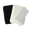 Sacoche pour ordinateur portable 13-14 pouces Sac de protection pour MacBook Couleurs neutres Intérieur rembourré Poignée de transport Design 5