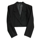 Sacou elegant pentru femei cu guler și buzunare Sacou simplu pentru ocazii formale din bumbac și poliester Sacou stilat în diferite culori 2