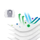 Sacs à poussière pour aspirateur Roborock 6 pcs 17,5 × 13,5 × 12 cm Sacs blancs de rechange compatibles avec les modèles S8+ S7 MaxV Ultra Q7+ T8 Q5+ G10S PRO 4