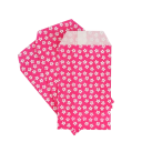 Sacs cadeaux en papier 50 pièces 8 x 15 cm Design floral Sacs décoratifs en kraft pour cartes de vœux et invitations Différentes couleurs motif de fleurs 5