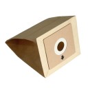 Sacs en papier universels pour aspirateur 5 pcs 11×5 cm Beiges Sacs collecteurs de poussière Anneau en plastique Matériau résistant Papier + Plastique 3