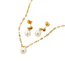 Săculeț delicat cu colier și cercei din oțel inoxidabil Bijuterii elegante și fine pentru femei cu strălucire Accesorii rezistente pentru femei și fete 1