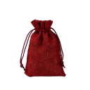 Săculeț din in cu șnur de strângere 7x9 cm, pachet textil pentru organizarea și ambalarea bijuteriilor și a obiectelor mici 13