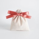 Sada 10 ks barevných sametových zatahovacích sáčků 10×12 cm s barevnými stuhami, dárkové pytlíky na šperky a drobnosti 21