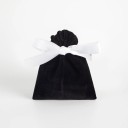 Sada 10 ks barevných sametových zatahovacích sáčků 12×15 cm s barevnými stuhami, dárkové pytlíky na šperky a drobnosti 12