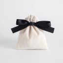 Sada 10 ks barevných sametových zatahovacích sáčků 12×15 cm s barevnými stuhami, dárkové pytlíky na šperky a drobnosti 13