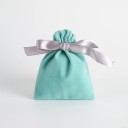 Sada 10 ks barevných sametových zatahovacích sáčků 15×20 cm s barevnými stuhami, dárkové pytlíky na šperky a drobnosti 7