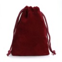 Sada 10 ks barevných sametových zatahovacích sáčků 5×7 cm, látkové dárkové pytlíky se stahovací šňůrkou, na šperky a drobnosti 2