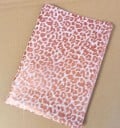 Sada 10 ks biela-priehľadná baliaci papier s farebným leopardím vzorom 50x70 cm arch dekoratívny papier na balenie darčekov kvetín 3