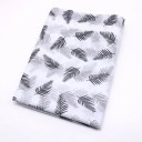 Sada 10 ks bílá-průhledná balicí papír s barevnými listy 50x70 cm arch dekorativní papír na balení dárků květin 1