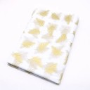 Sada 10 ks bílá-průhledná balicí papír s barevnými listy 50x70 cm arch dekorativní papír na balení dárků květin 2