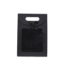 Sada 10 ks dárkových krabiček skládací 12 × 6 × 16 cm papírové balení dárků krabičky s okénkem a mašlí 2