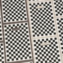 Sada 10 ks dárkových sáčků 25 × 16,3 cm plastové bílé sáčky s černým kostkovaným vzorem na balení dárků a sladkostí 8