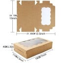 Sada 10 ks papierových darčekových krabičiek 18×11×4 cm s okienkom farebná krabica na balenie sladkostí a darčekov 4