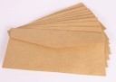 Sada 10 ks papierových obálok 22 × 11 cm obálky na dopisy, dokumenty a priania so zavíracou klopou 3 varianty 2