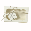 Sada 10 ks papírových dárkových krabiček 18×11×4 cm s okýnkem barevná krabice s mašlí a věnováním na sladkosti a dárky 3