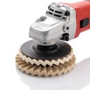 Sada 10 ks plstěných lamelových lešticích kotoučov 125 mm Otvor 22,5 mm Plst 5 mm Vlněná plst Krémovo biele Pre uhlovú brúsku 4