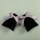 Sada 10 ks sametových dárkových pytlíčků 7×9 cm, měkký velvet materiál, stahování saténovou stuhou, na šperky a drobnosti 6