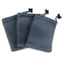 Sada 10 ks síťovaných dárkových pytlíčků 13,5 × 9 cm se stahováním, pro balení šperků, drobností a dárků 1