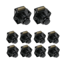 Sada 10 ks tlačítkových nábytkových zámků 20 mm pro dveře 15–27 mm slitina zinku karavanový zámek pro skříňky 1