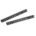 Sada 10 setů akrylových kostek na vystavení cen 3,3 x 5,6 mm mini číslicové bloky pro označení cen do výlohy a prodejny 4