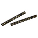 Sada 10 setů akrylových kostek na vystavení cen 3,8 x 6,9 mm mini číslicové bloky pro označení cen do výlohy a prodejny 6