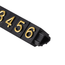 Sada 10 setů akrylových kostek na vystavení cen 3,8 x 6,9 mm mini číslicové bloky pro označení cen do výlohy a prodejny 2