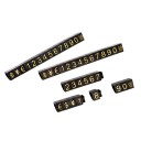 Sada 10 setů akrylových kostek na vystavení cen 6,3 x 9 mm mini číslicové bloky pro označení cen do výlohy a prodejny 8
