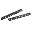 Sada 10 setů akrylových kostek na vystavení cen 6,3 x 9 mm mini číslicové bloky pro označení cen do výlohy a prodejny 5